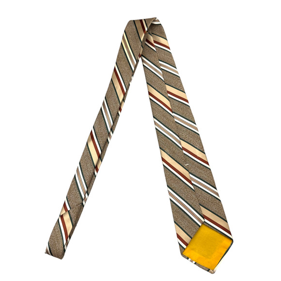 Kantor Brothers Vintage USA Textured Polyester Dress Tie Bold Pattern 56" 3.5" - Picture 6 of 13